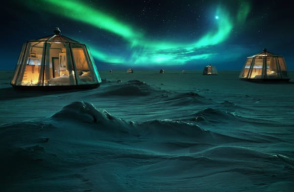 For one month, you can spend the night in an igloo at the North Pole