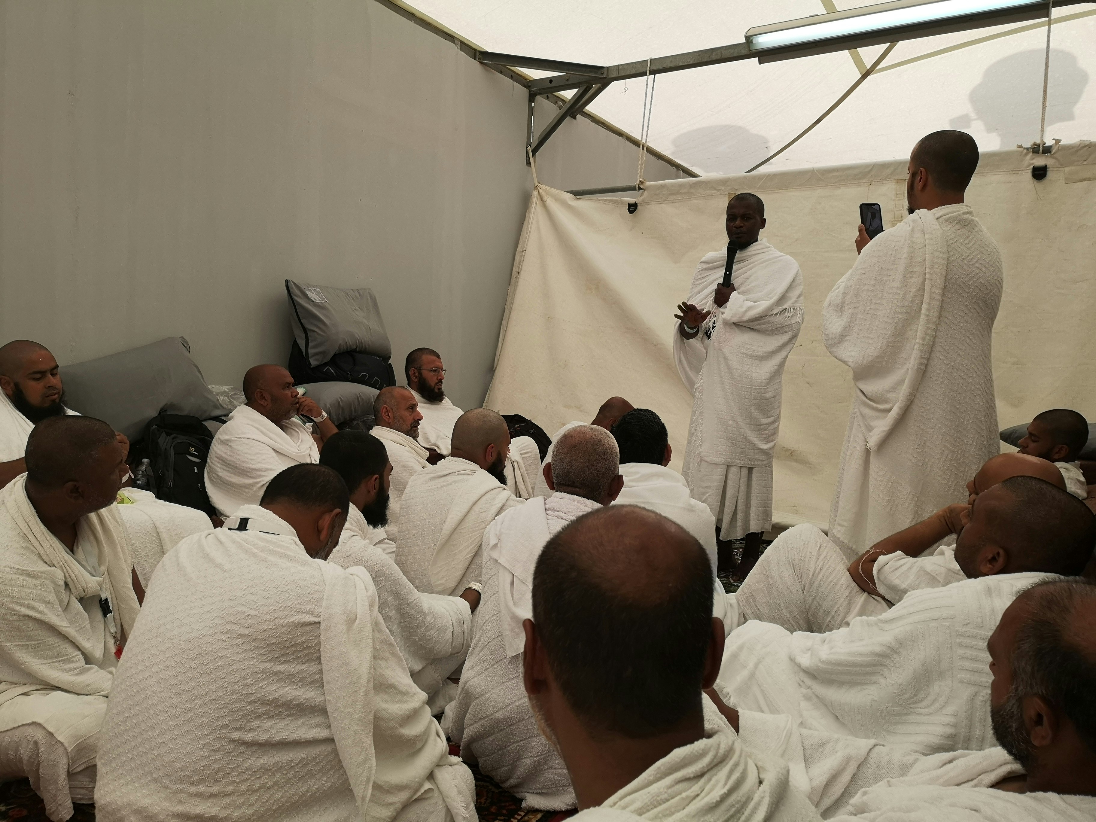 Our Sheikh briefing us at Mina.jpg