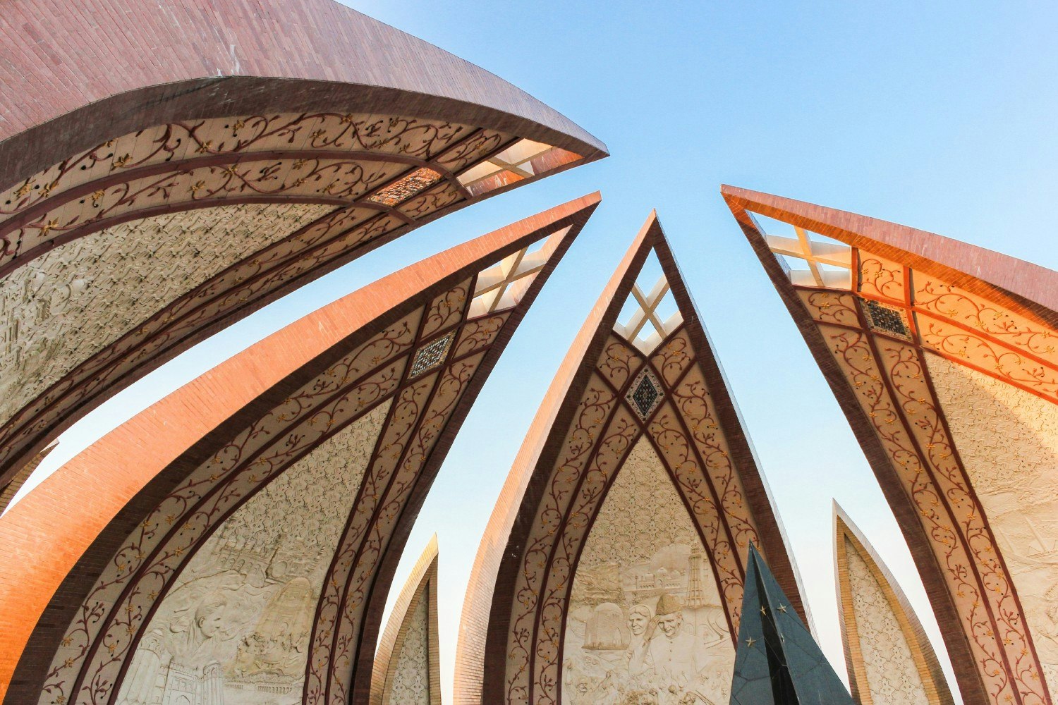 Elements of the Pakistan National Monument in Islamabad