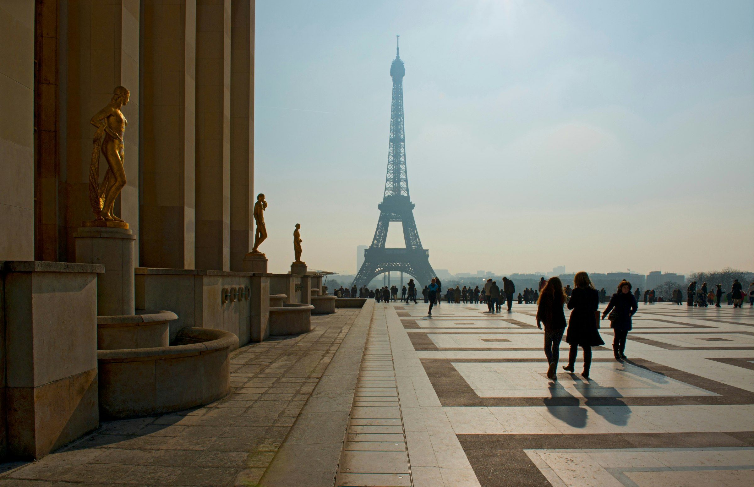 Eiffel Tower from Palais de Chaillot, Paris 