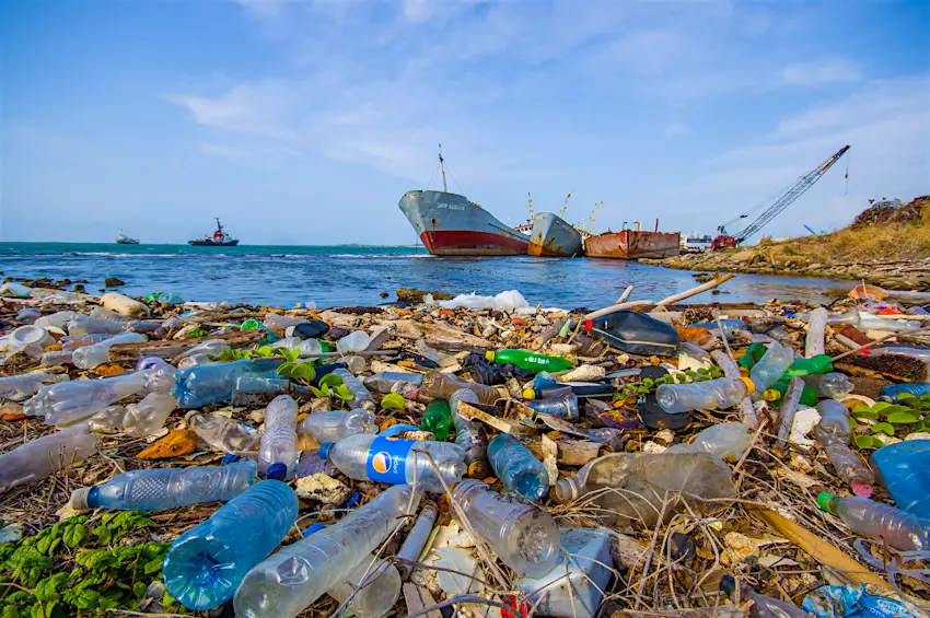 Plastic on a beach in Panama.jpg Plastic on a beach in Panama.jpg
