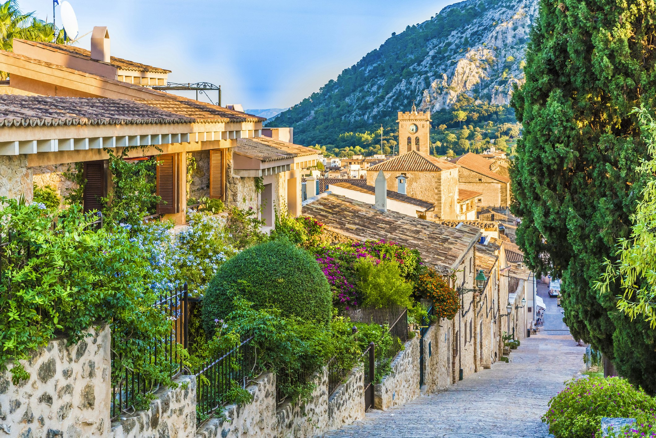 The village of Pollenca, Mallorca