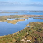 View of Studland dunes and freshwater lake, Purebeck