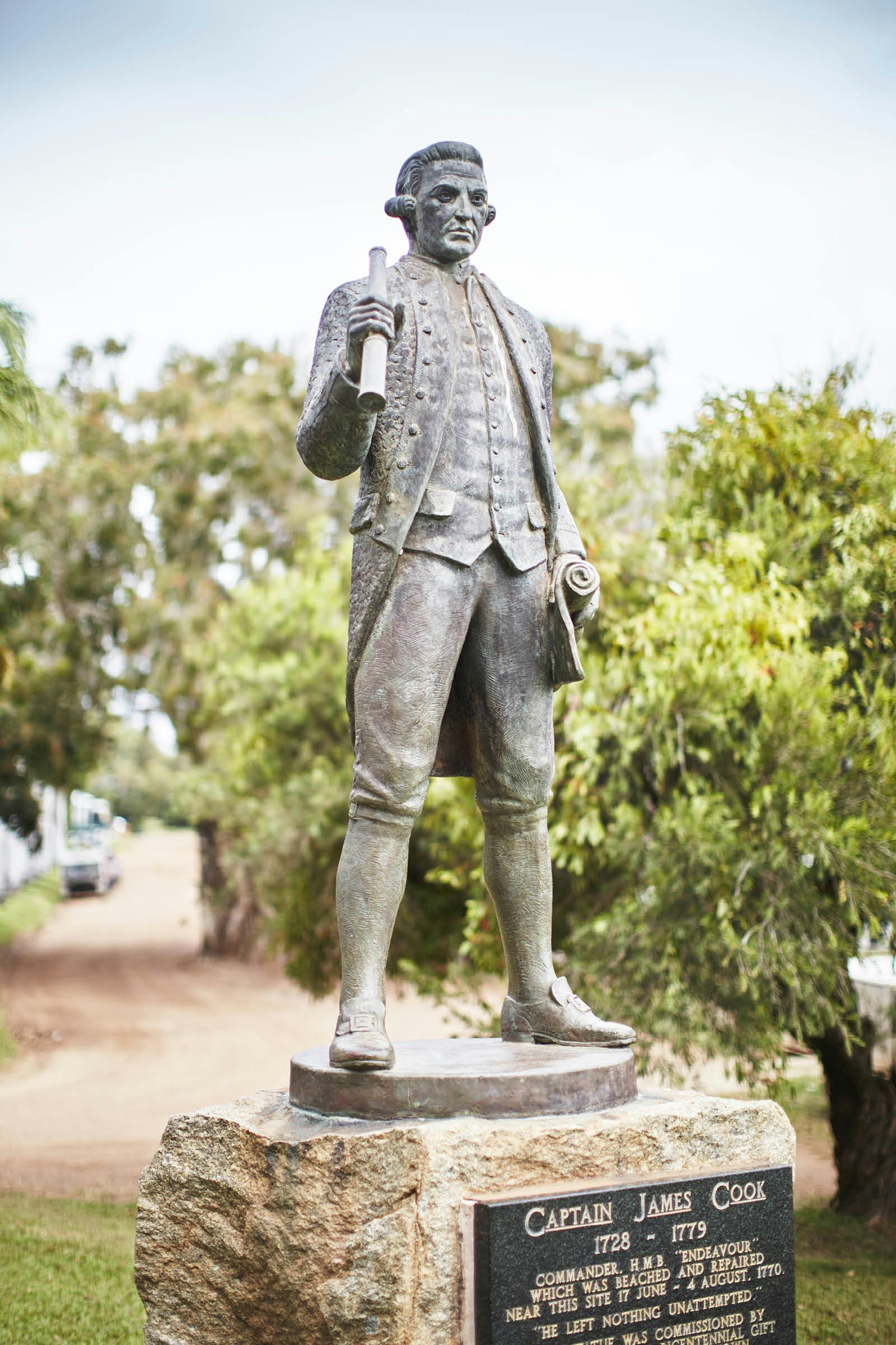 Captain James Cook's statue in Cooktown