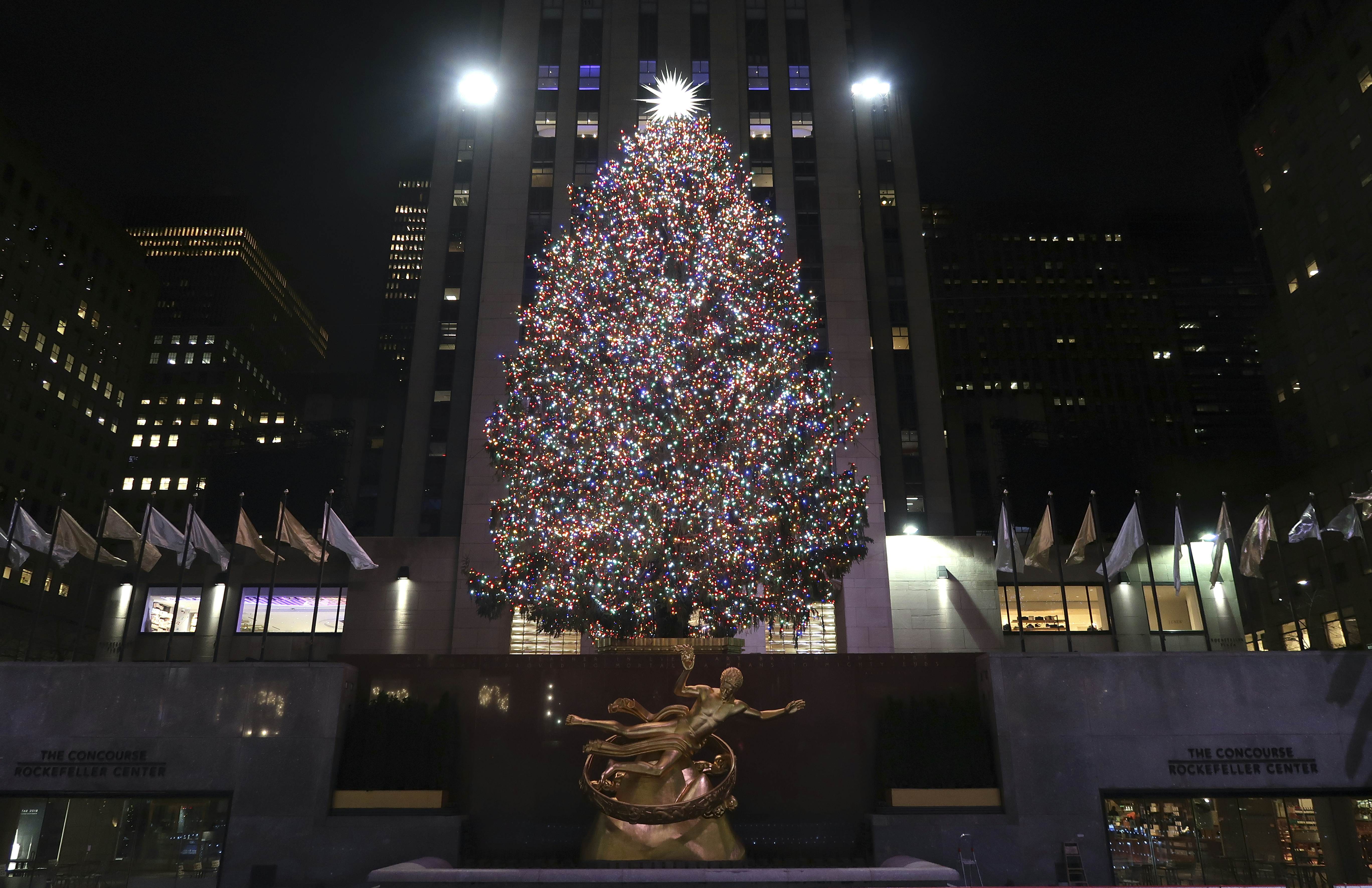 Rockefeller Center Christmas tree lighting happens Wednesday night