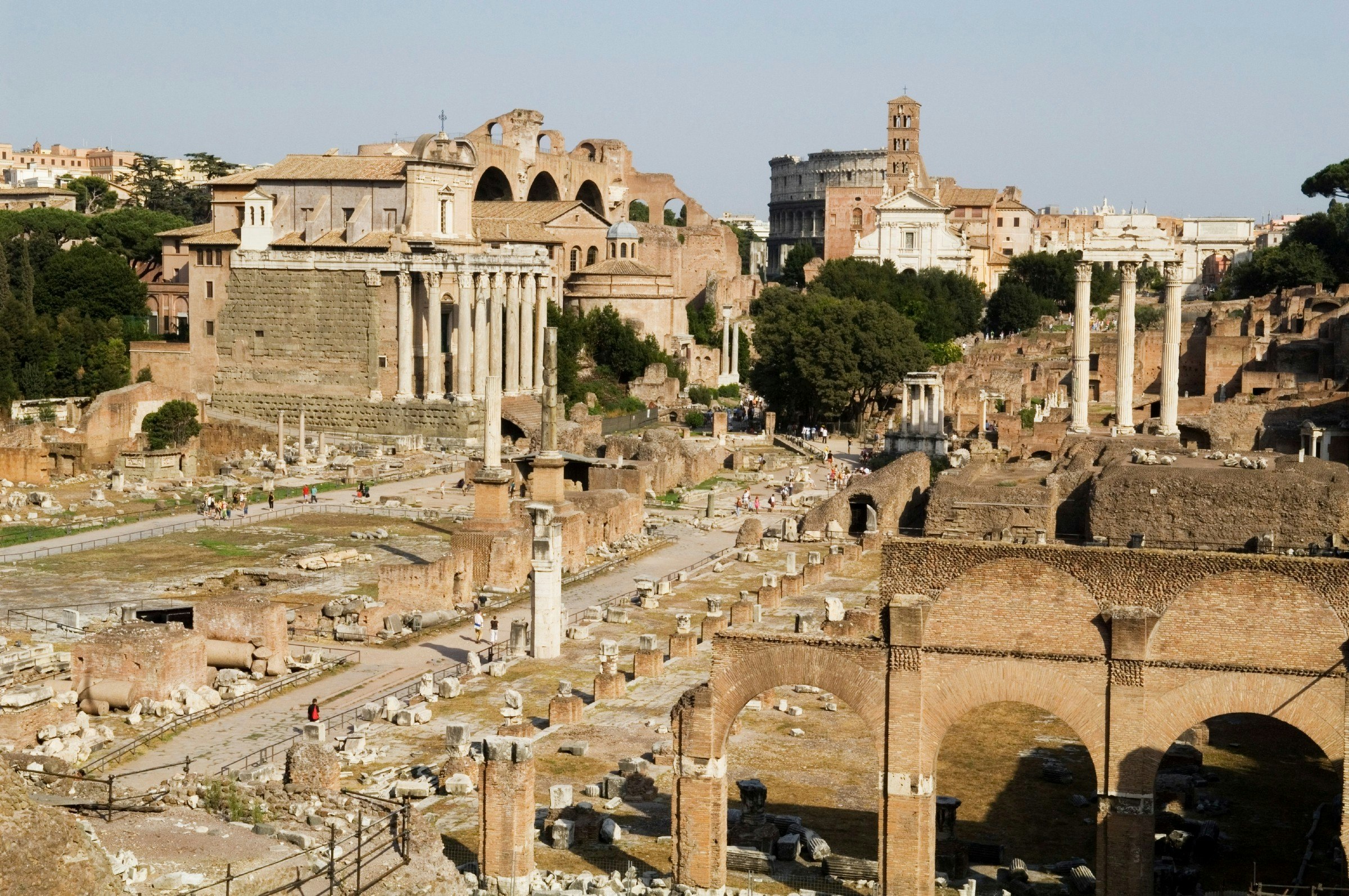 A view of the Roman Forum from Capitoline