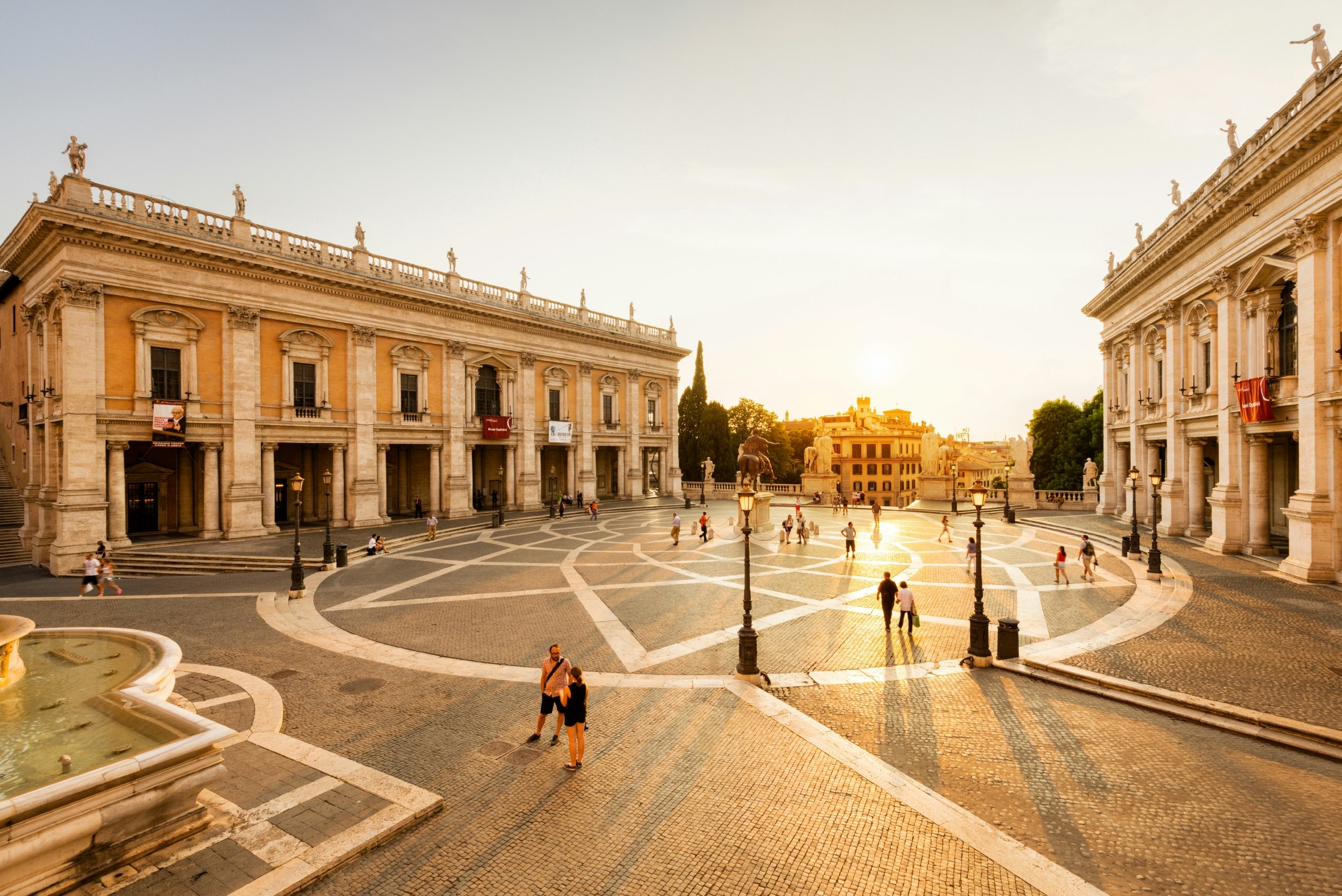 Piazza del Campidoglio, Capitoline Hill, Rome, Italy.  