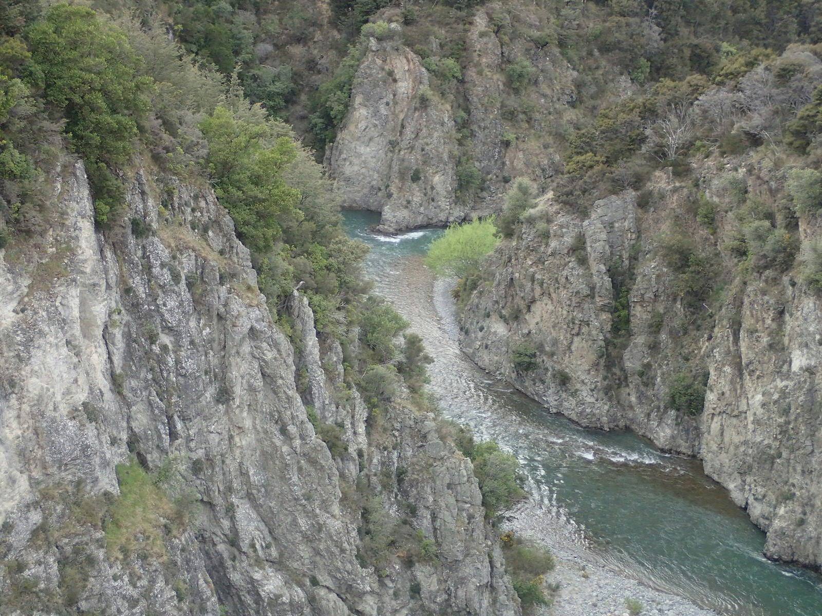 Rugged landscape seen from the TranzAlpine train, New Zealand