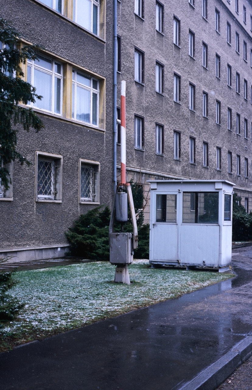 Former guard gate and booth at Gedenkstaette Normarmenstr, Stasi Museum, Eastern Districts.