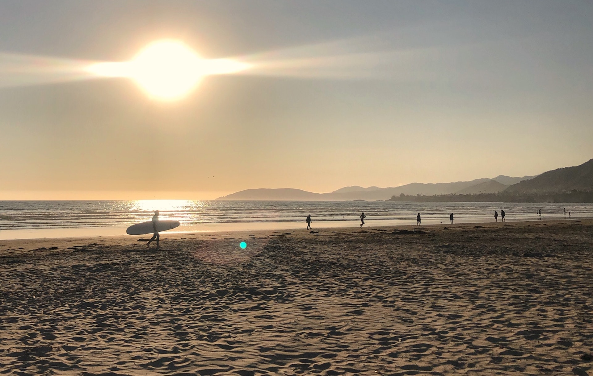 Surfers on Pismo Beach