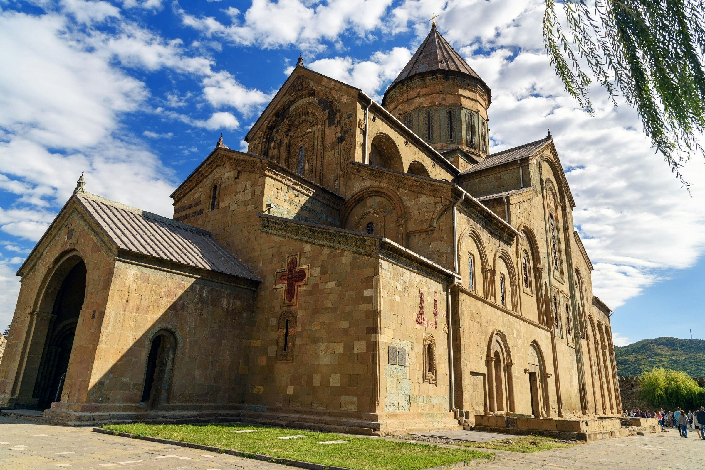 Svetitskhoveli Cathedral in historic town of Mtskheta, Georgia