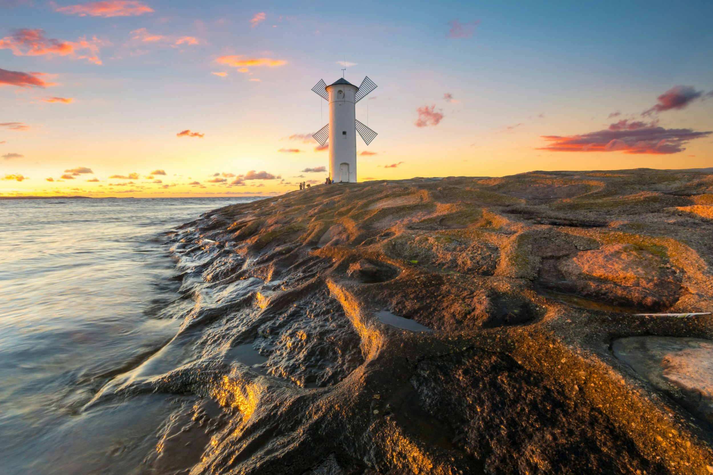 A lighthouse in Swinoujscie in Poland