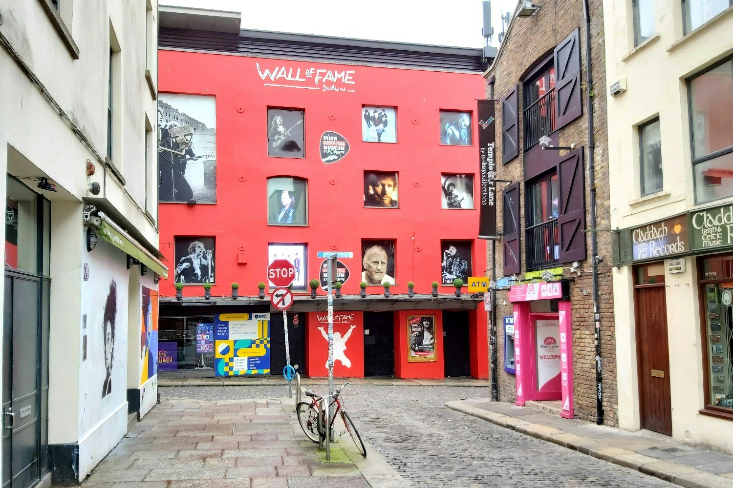 The wall of Fame in Temple Bar
