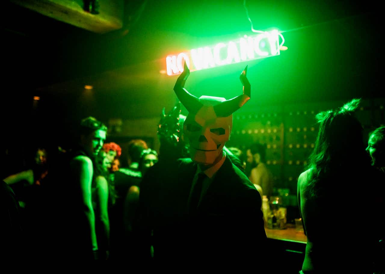 This year's celebration features late-night dance parties spread out over three nights – all inspired by Alfred Hitchcock. Image: Jenny Anderson for The McKittrick Hotel