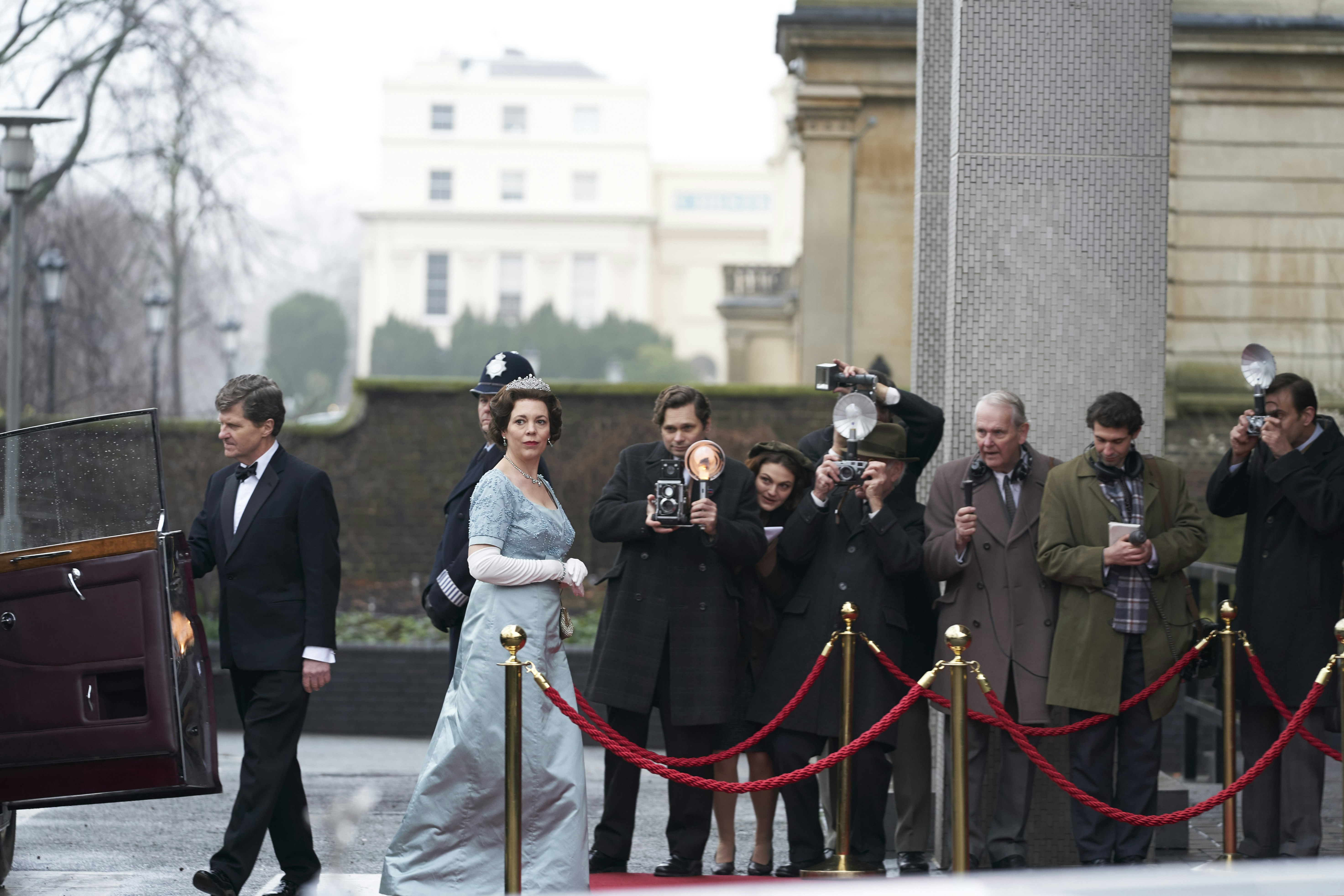 Olivia Colman as the Queen in a scene from The Crown.jpg