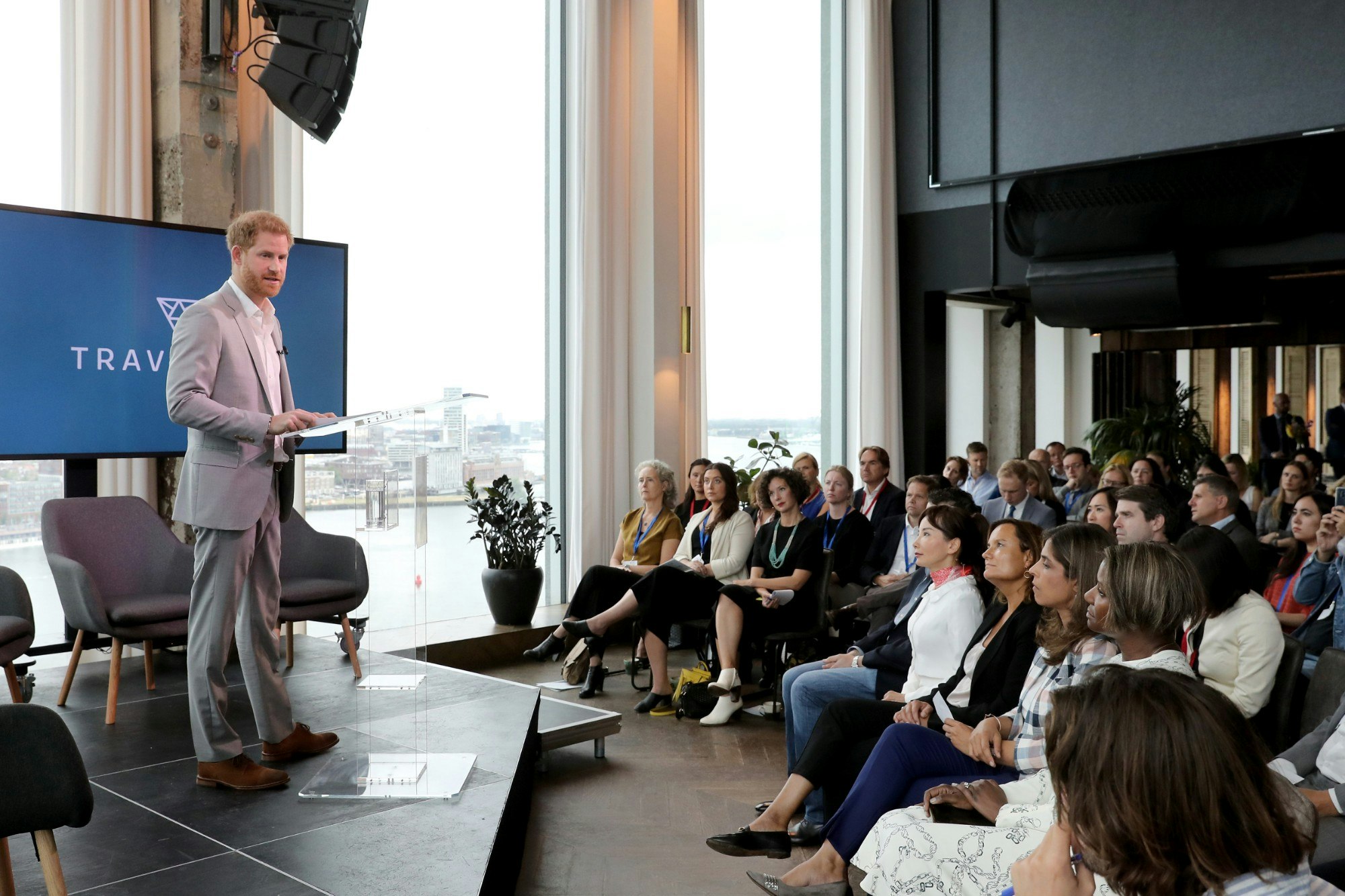 Prince Harry at the launch of Travalyst in Amsterdam
