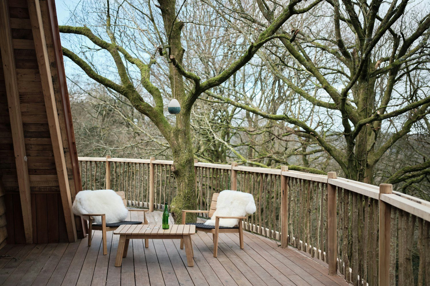The deck at the treehouse