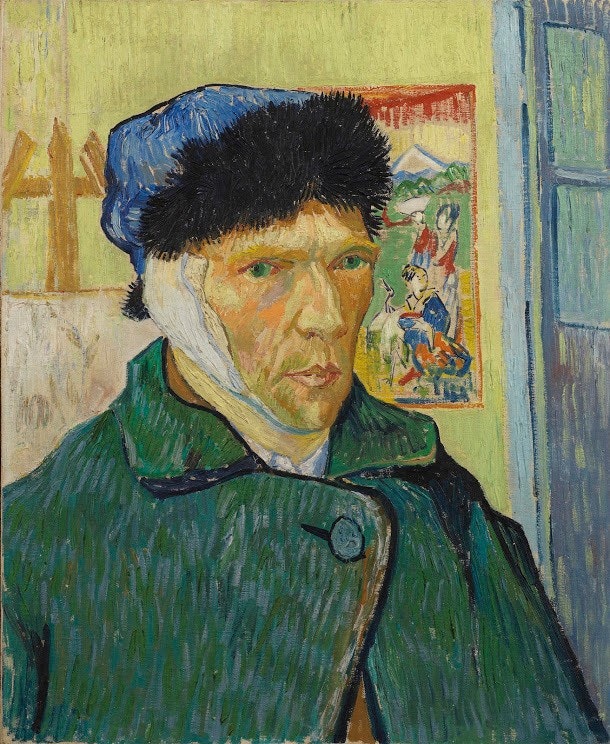 Vincent van Gogh, 'Self-portrait with Bandaged Ear' 1889