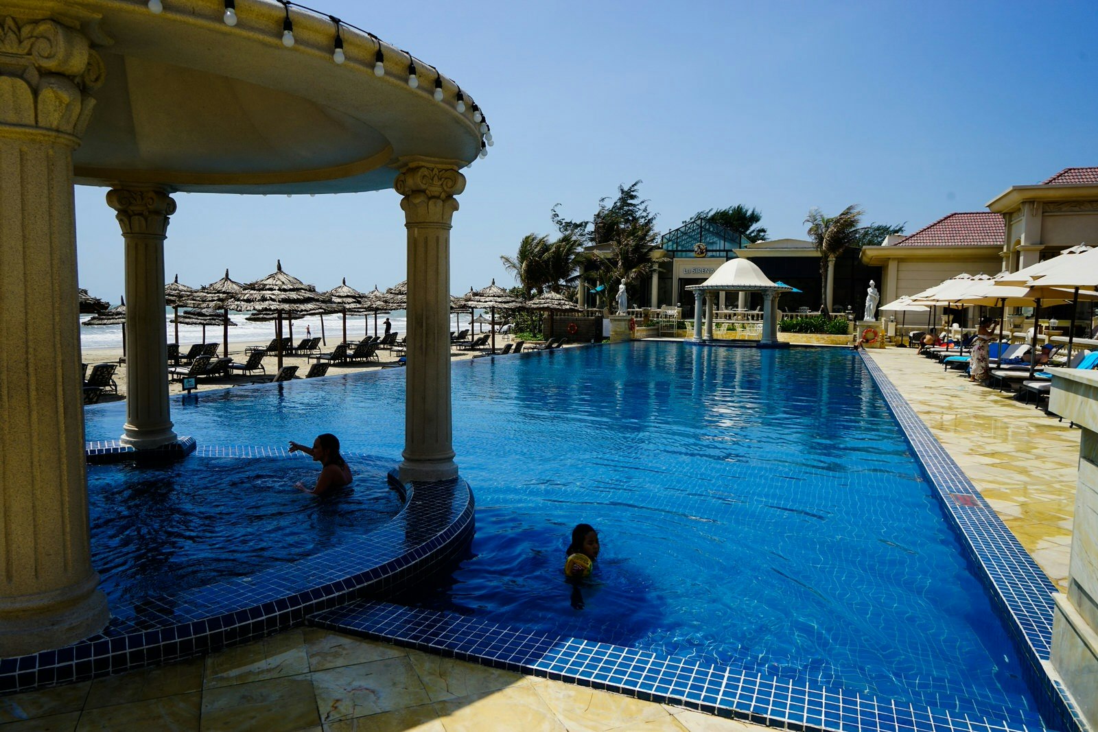 The pool at Imperial Hotel, Vung Tau; best day trips from Ho Chi Minh City 
