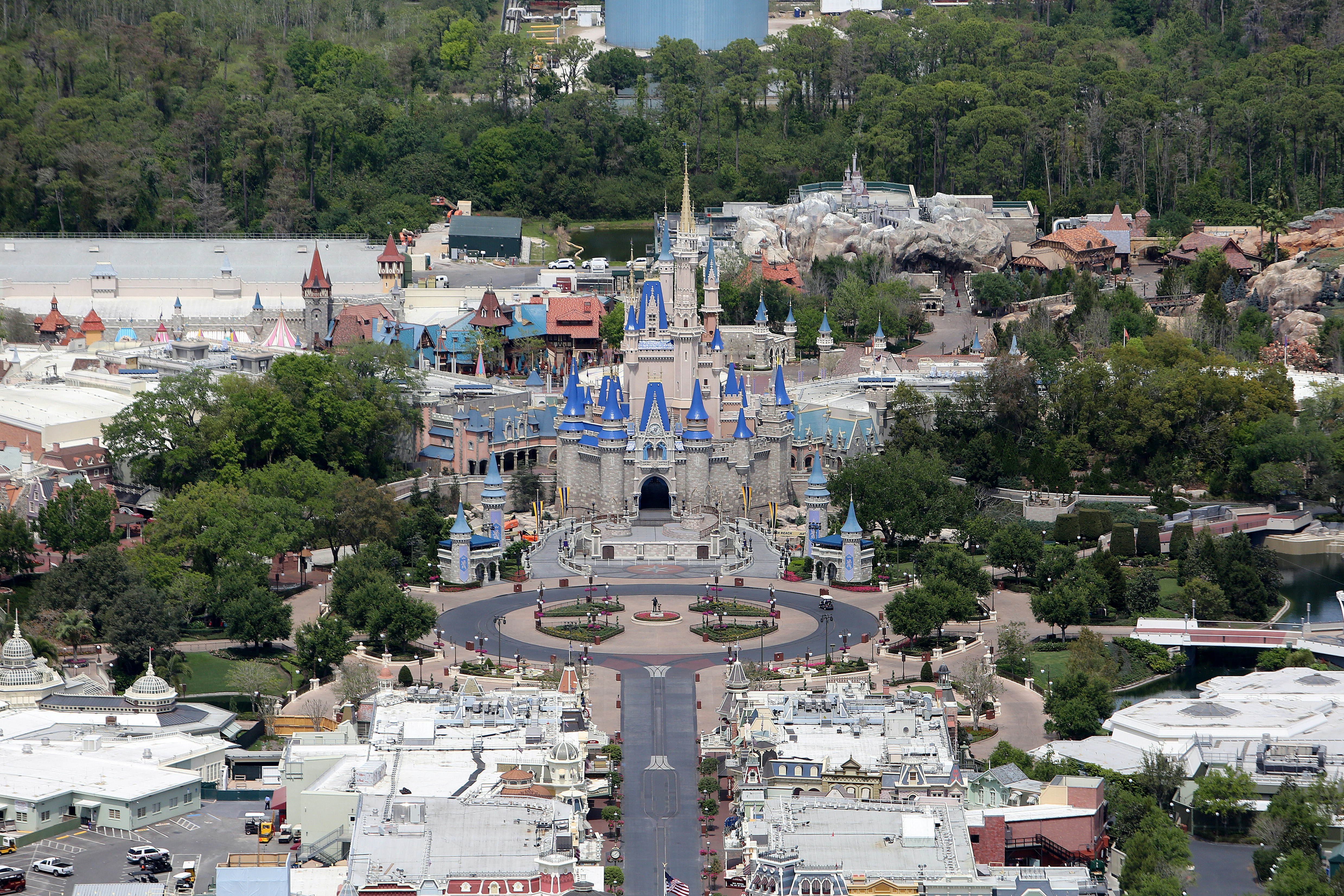 Walt Disney World remains empty during business hours due to the Coronavirus threat 