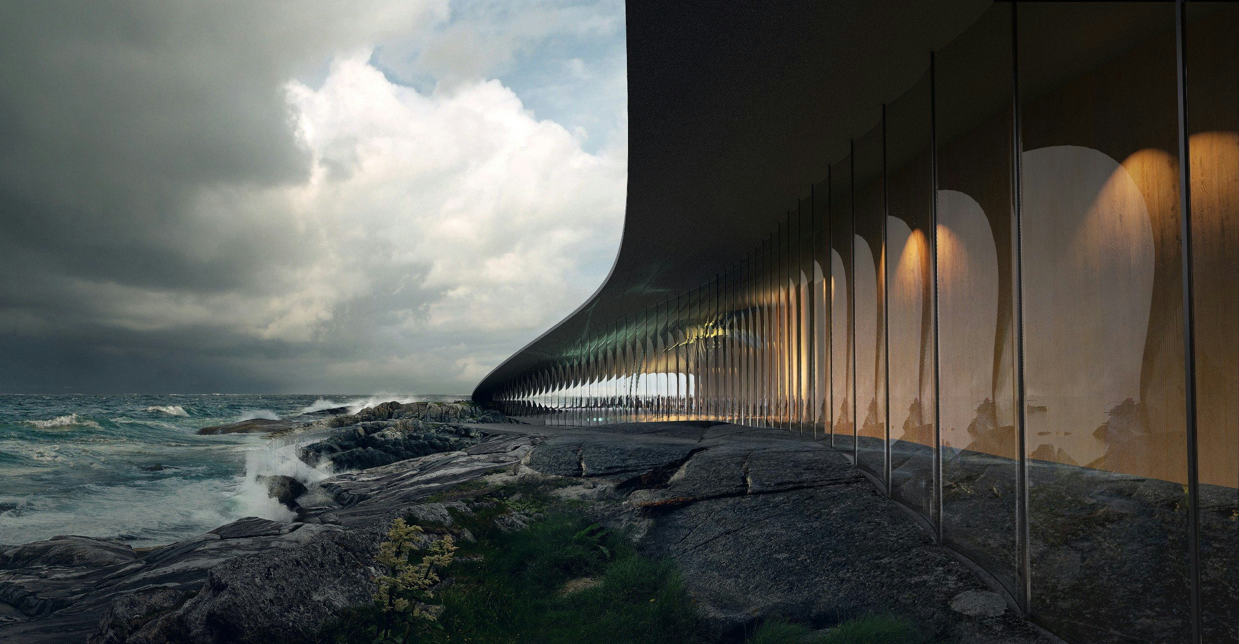 A rendering of The Whale in Andoya, Norway