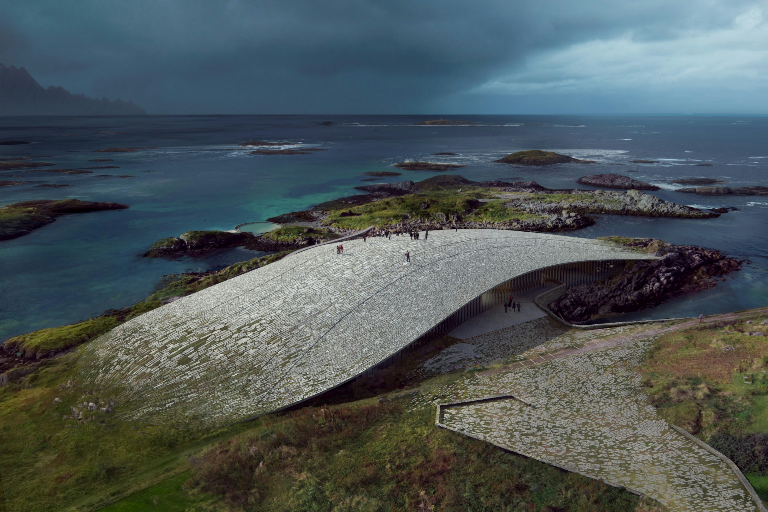 A rendering of The Whale in Andoya, Norway