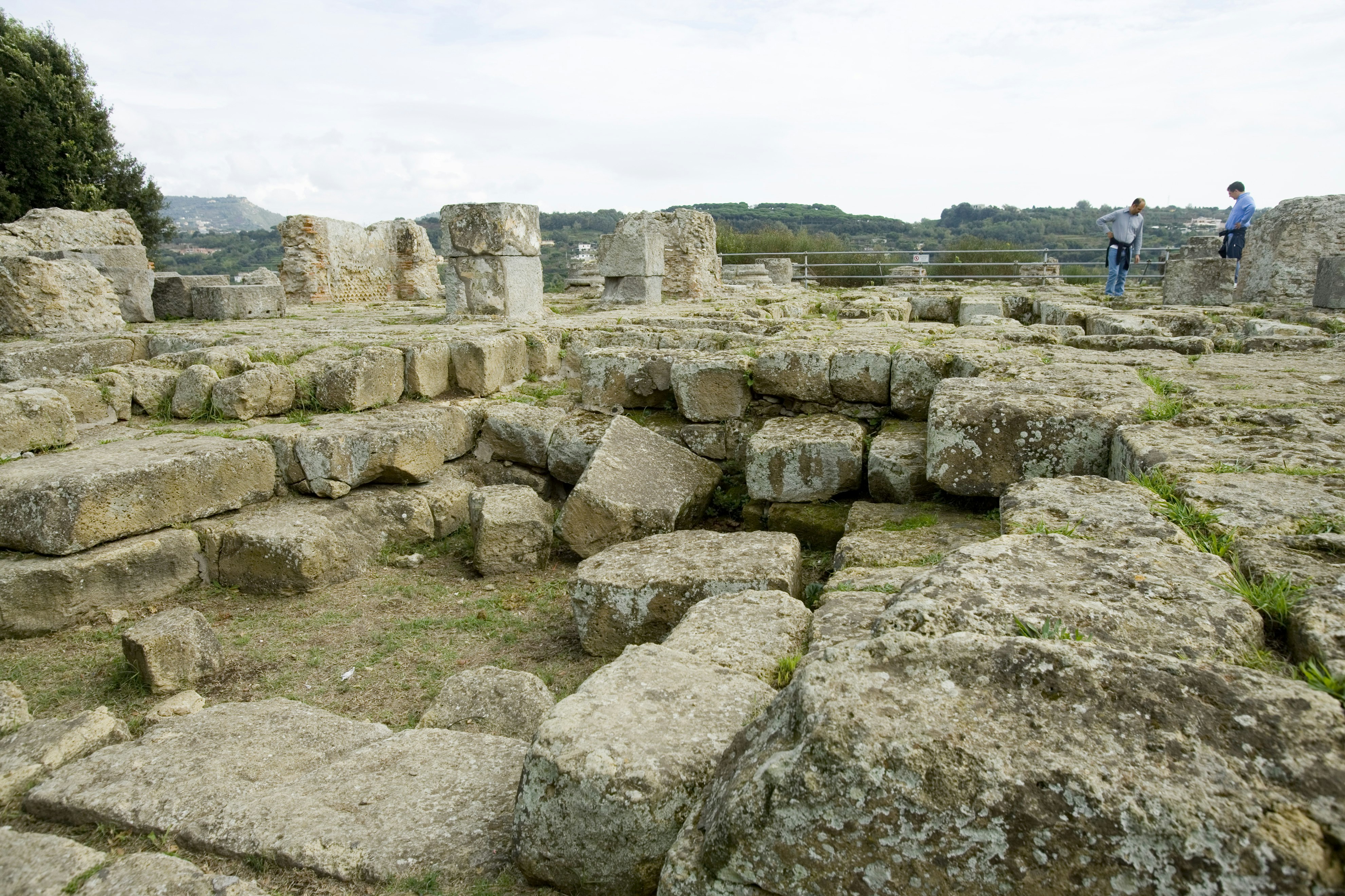 A picture of the ruins of Apollo's Temple in Cuma, Italy