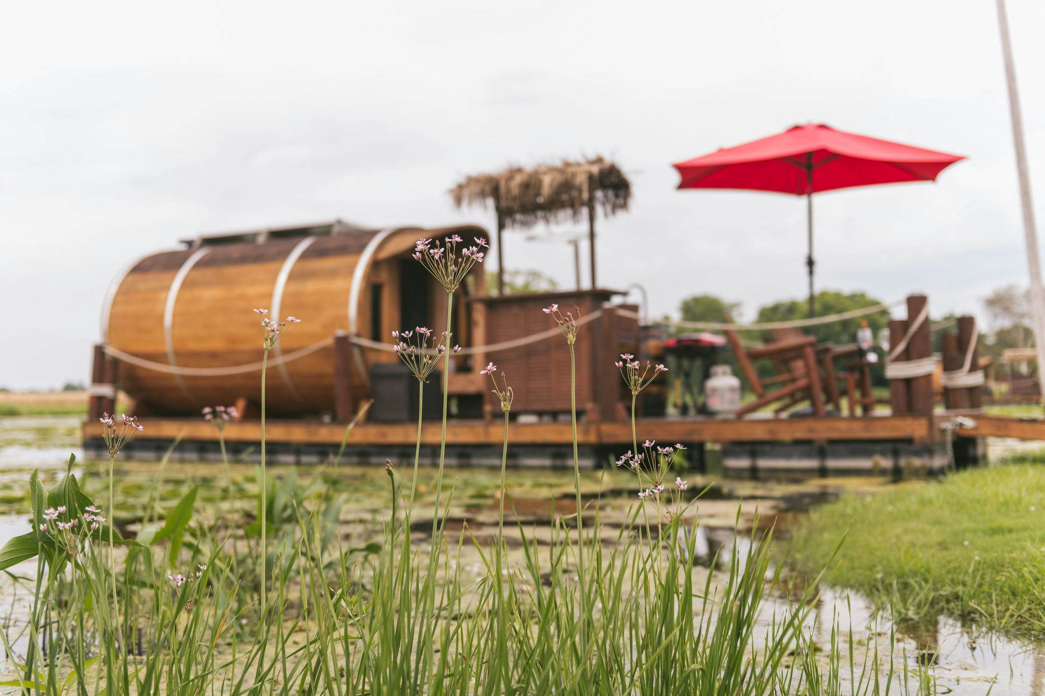 This Airbnb Is A Floating Wine Barrel In Canadian Vineyard   Airbnbdetail 