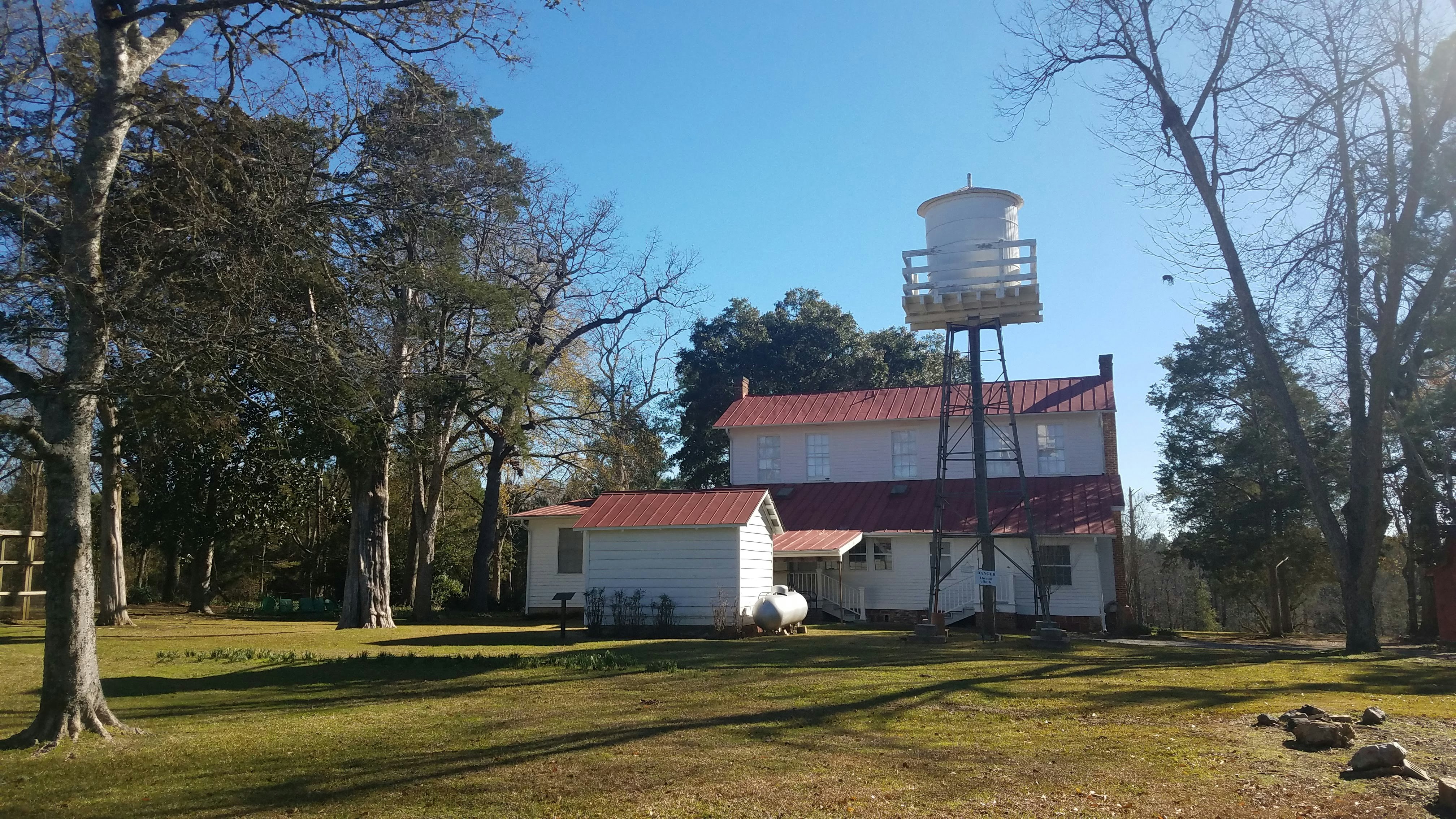 The Andalusia farmhouse water tower and outbuildings