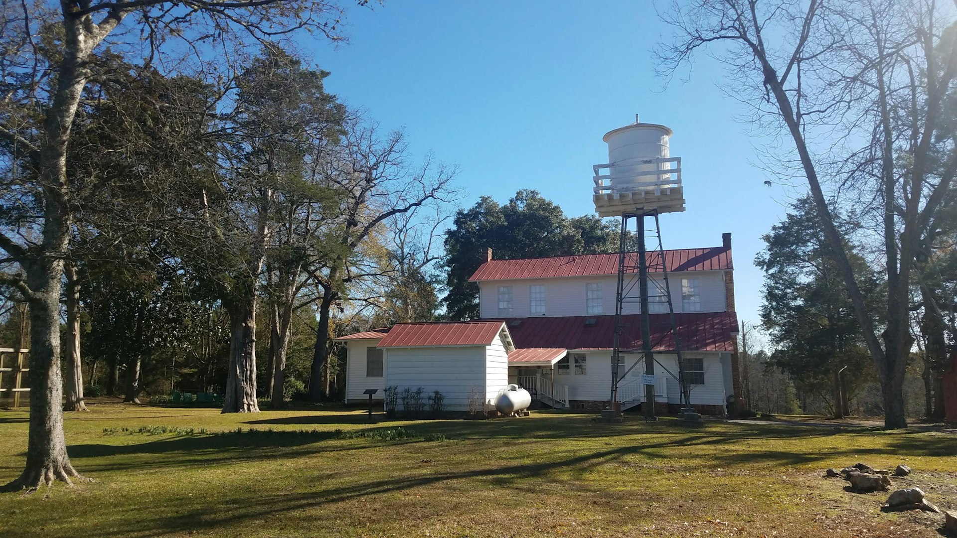The Andalusia farmhouse water tower and outbuildings