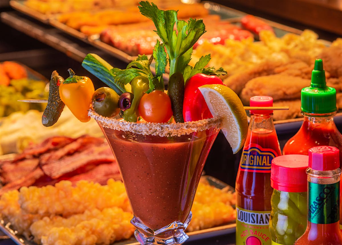 Build your own Bloody Mary at a restaurant with more than 40,000