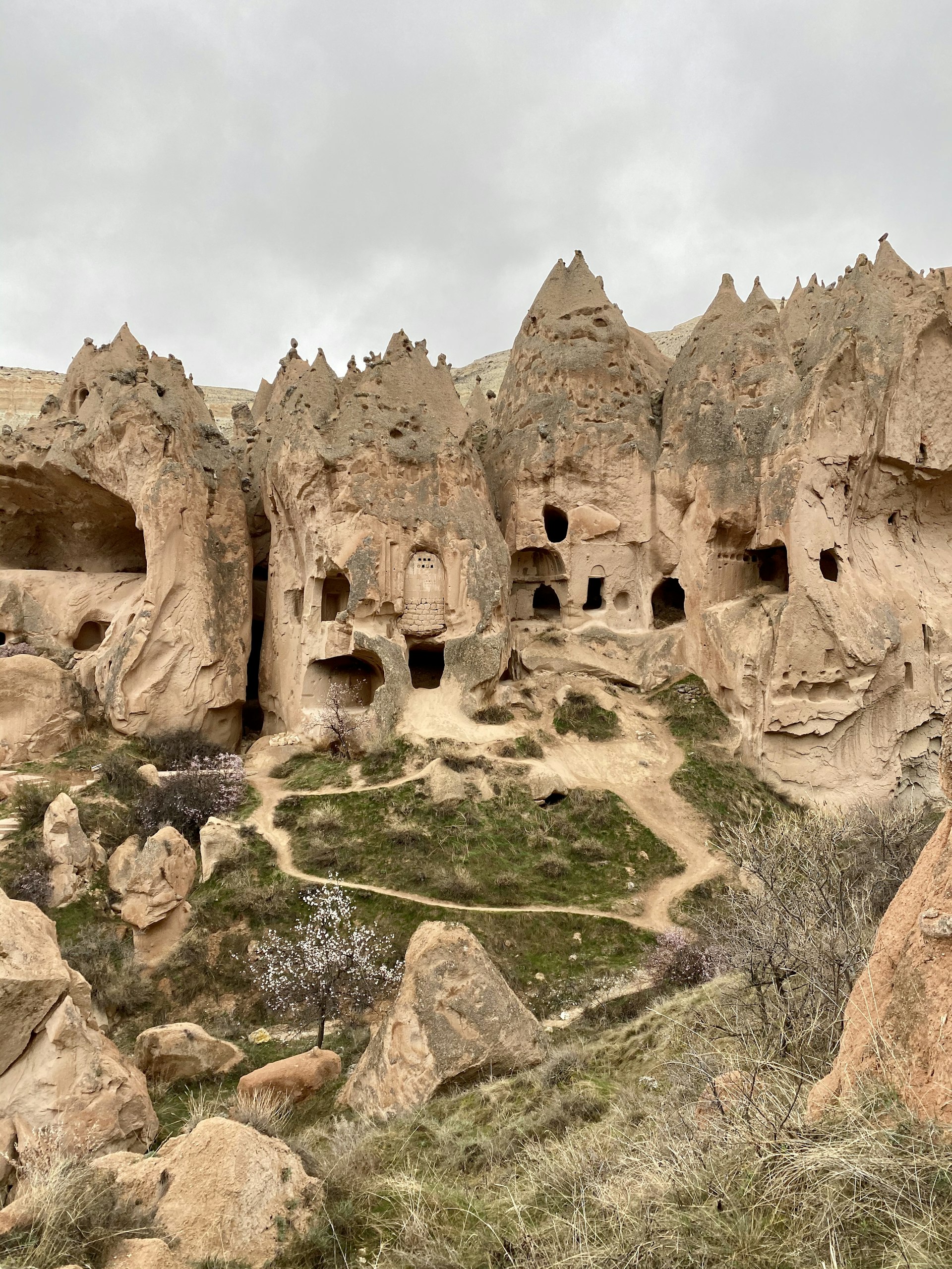 The empty Zelve Monastery at Cappadocia