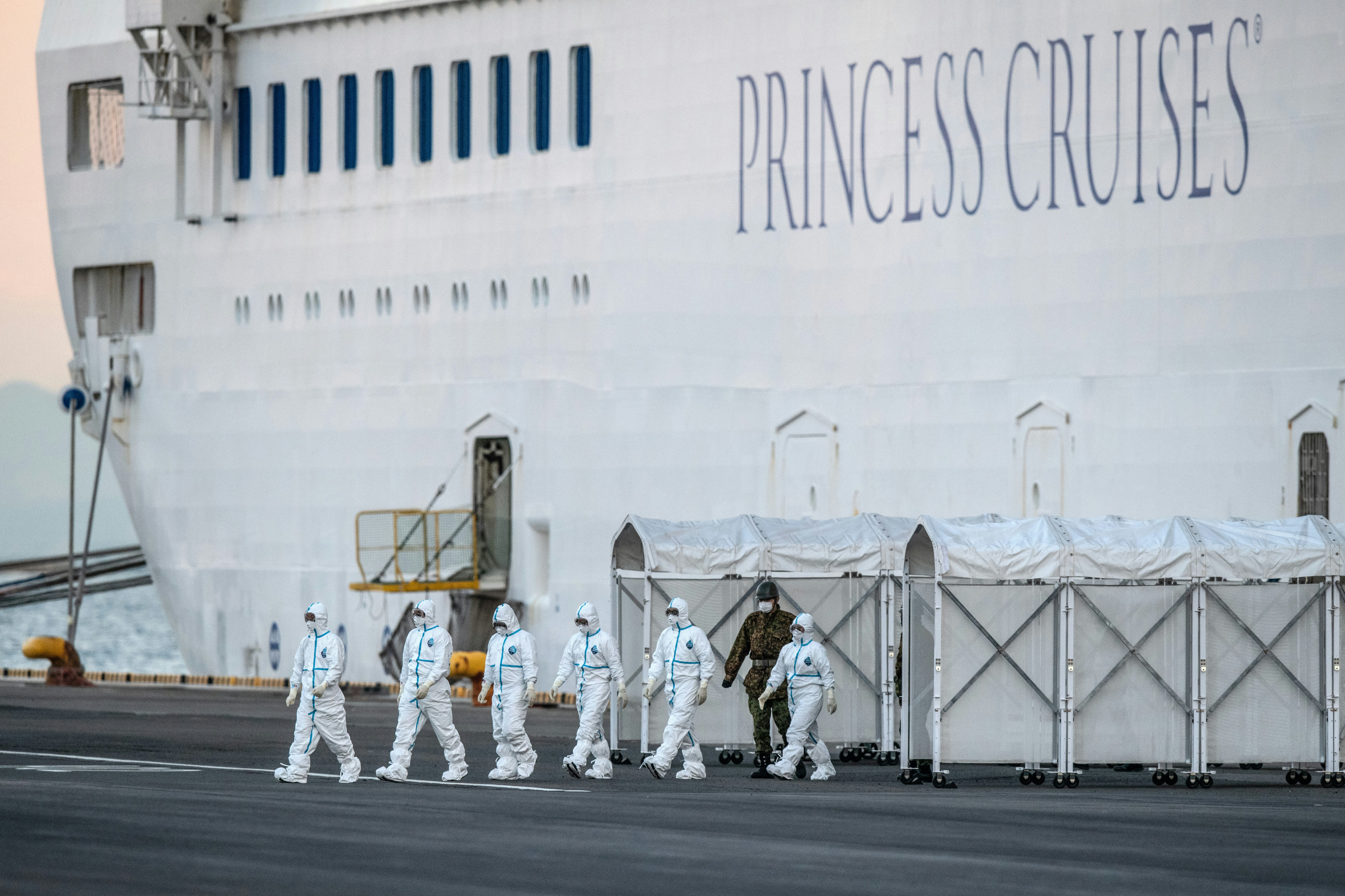 The docked Princess Cruise ship. 