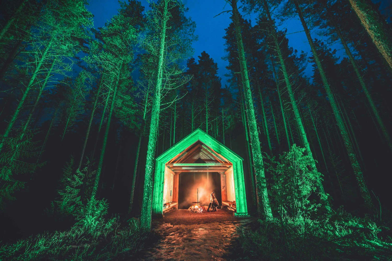 The Church Stone Shelter in the nature reserve of Kintulammi, Tampere