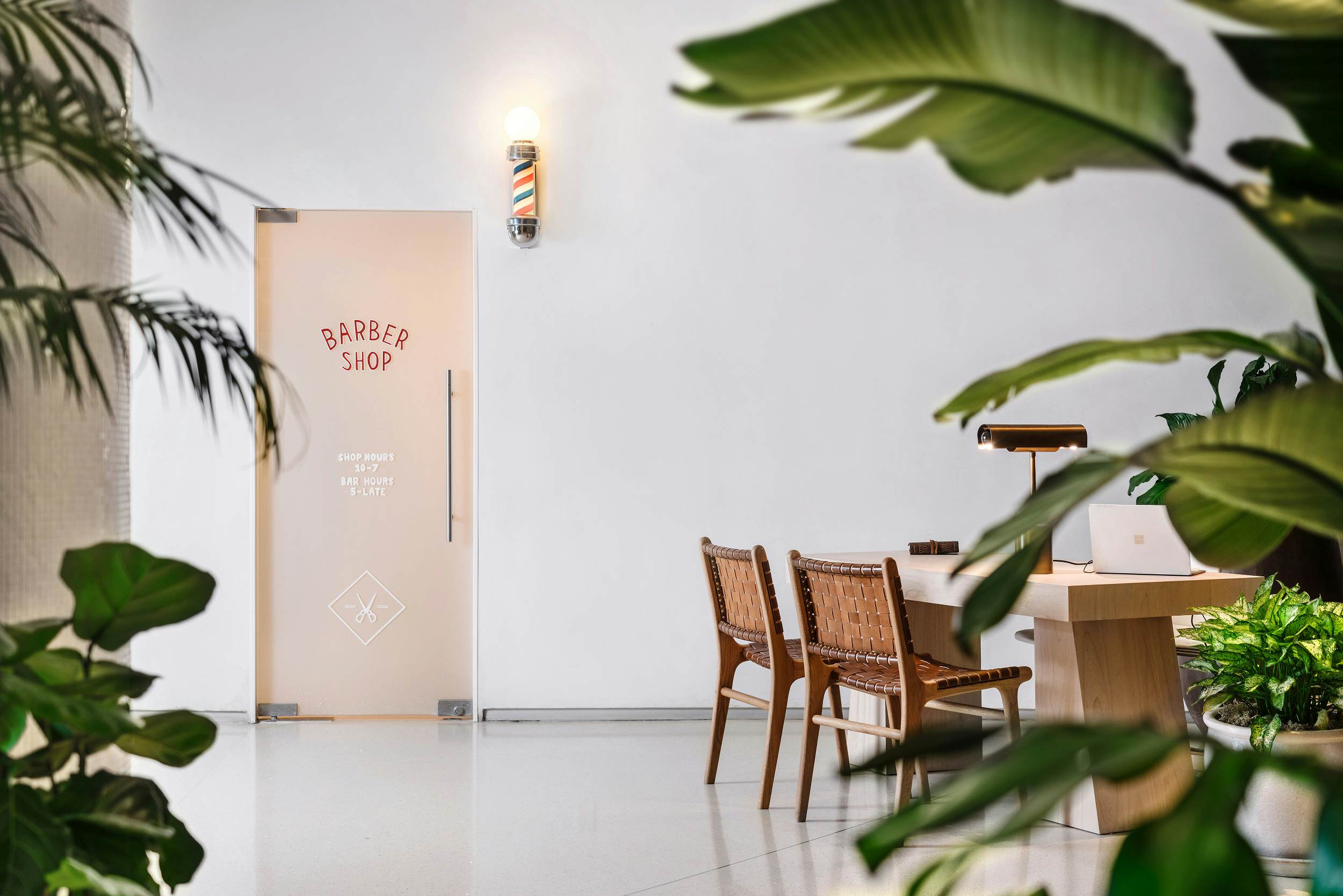 A Revamped 1950s Miami Hotel Has A Barbershop With A Secret