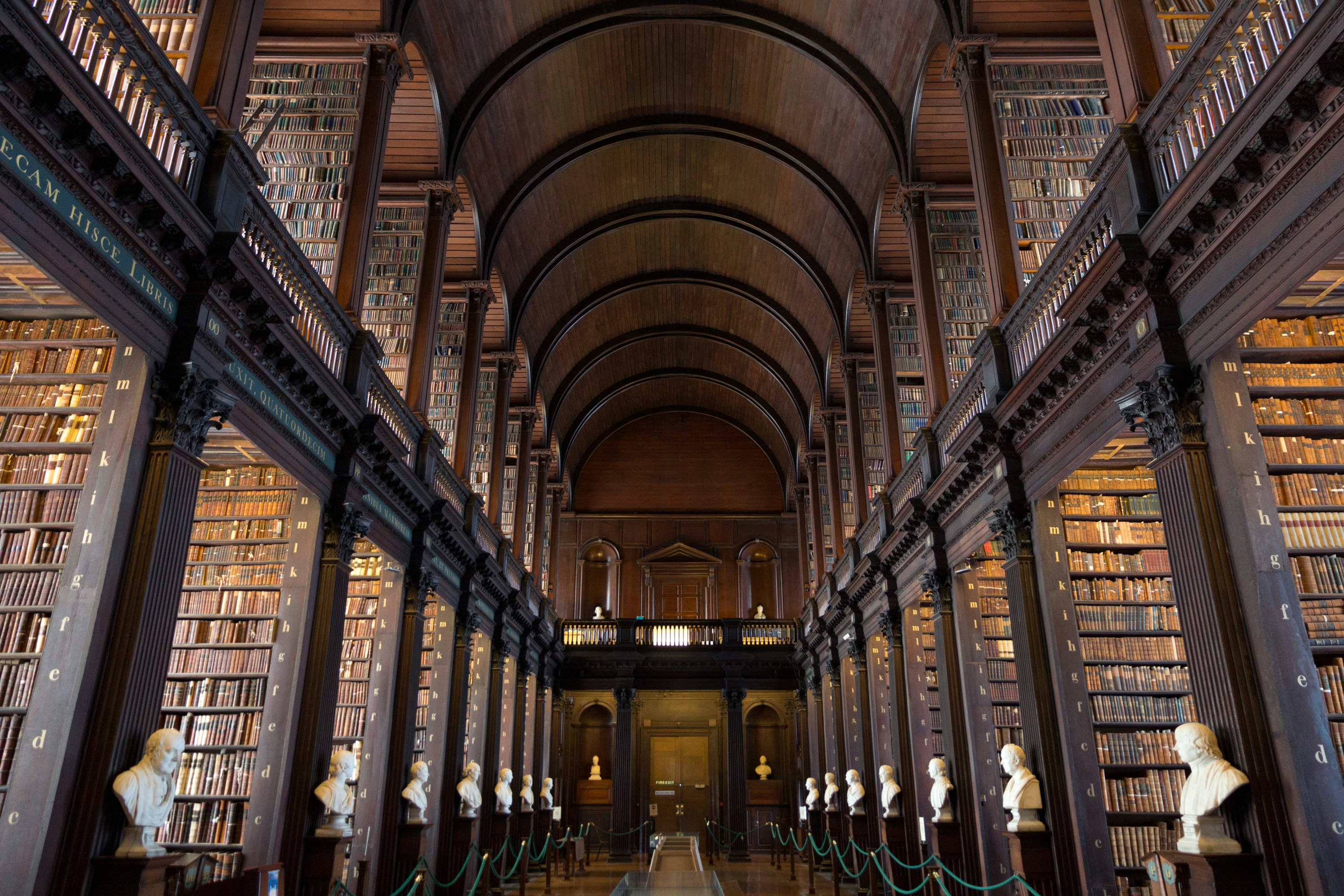 The Long Room in the Trinity College Library