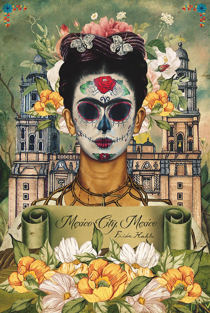 Frida Kahlo Mexico City poster 