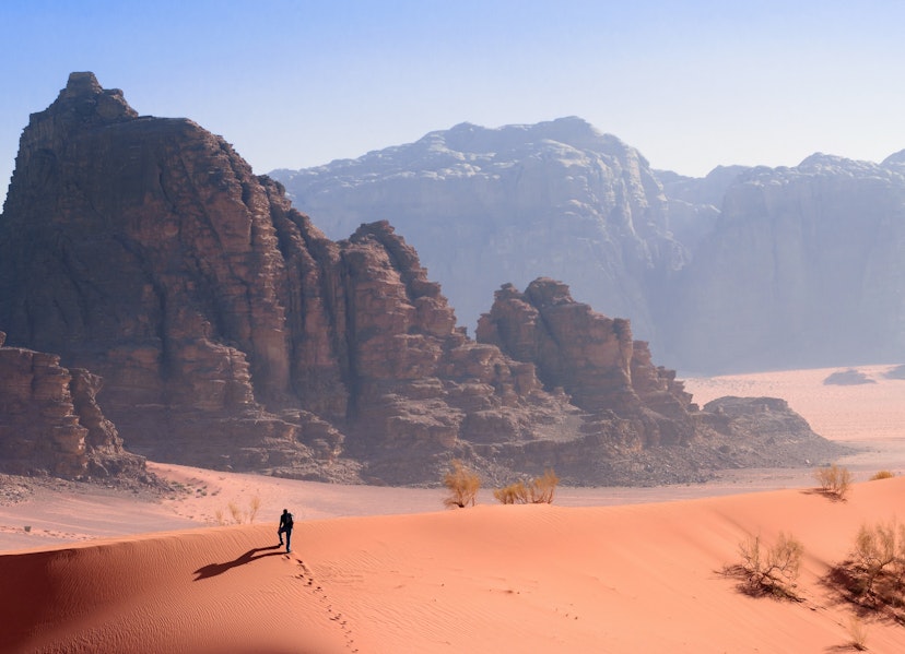 Wadi Rum travel Lonely Jordan, Middle East