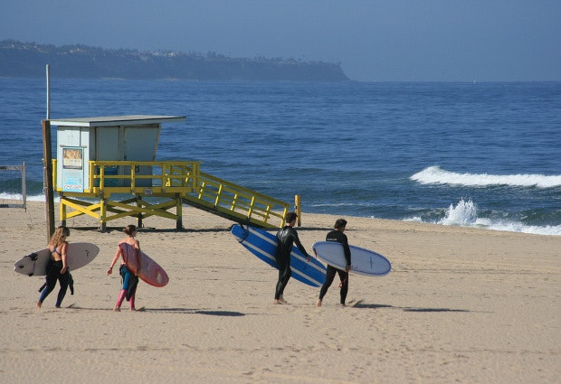 Californian beaches are cleaner thanks to the drought.