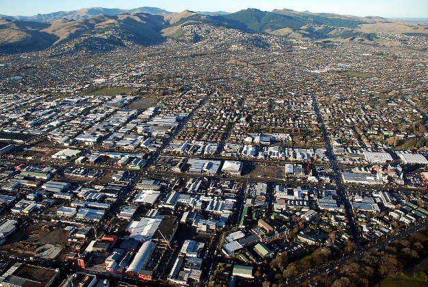 Aerial view of Christchurch, New Zealand. Image by Geof Wilson / CC BY-SA 2.0