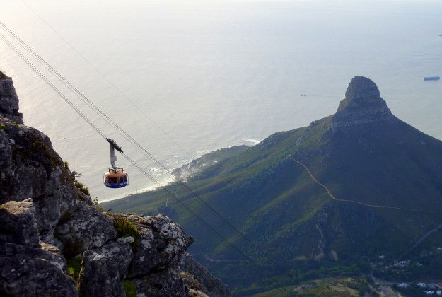 Table Mountain cableway, Cape Town, South Africa. Image by Christopher Griner / CC BY 2.0