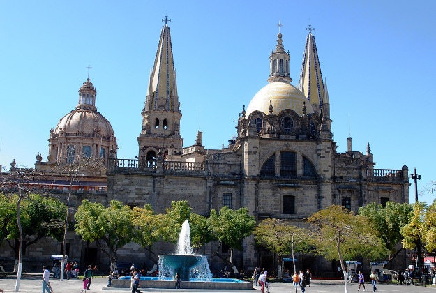 Guadalajara Cathedral in the tourist town of Guadalajara, Mexico. Image by Ari Helminen / CC BY 2.0
