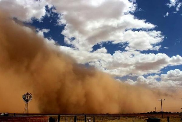 Bloemfontein sand storm.