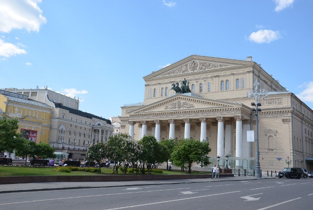 Moscow's Bolshoi Theatre.