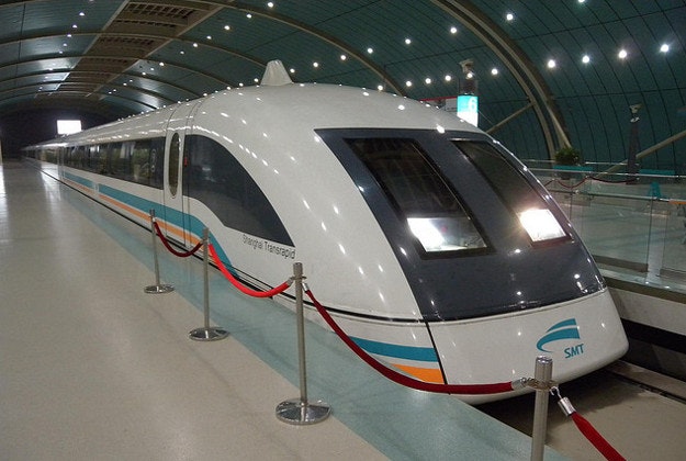 Maglev train, Shanghai.
