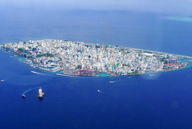 Malé, the capital of the Maldives.