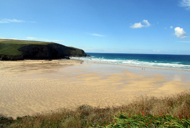 Mawgan Porth Beach, Cornwall.