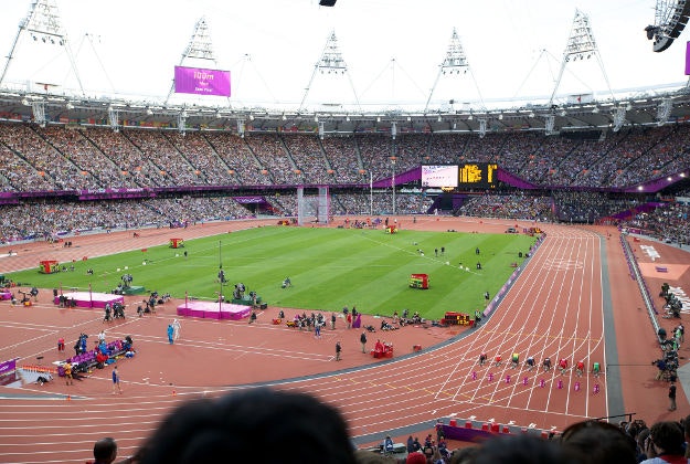 London's Olympic Stadium during the 2012 games.