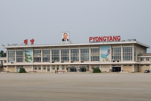 Sunan Airport in Pyongyang.