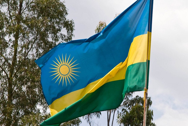 Rwandan flag.
